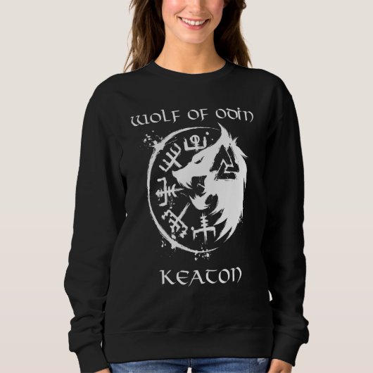 Wolf van Odin Keaton gepersonaliseerd Trui (Voorkant)
