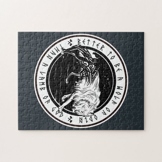 Wolf van Odin Legpuzzel (Horizontaal)
