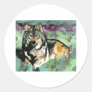 Wolf van Paula Atwell Ronde Sticker