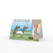 Wolf Verjaardag Kaart