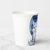 Wolf Verjaardag Papieren Bekers (Rechts)