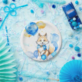 Wolf Verjaardag Papieren Bordje (Feest)