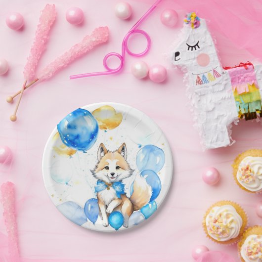 Wolf Verjaardag Papieren Bordje (Feest)