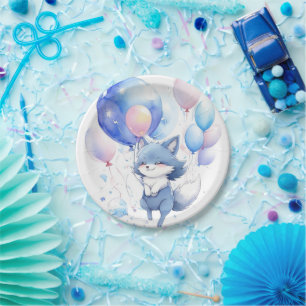 Wolf Verjaardag Papieren Bordje