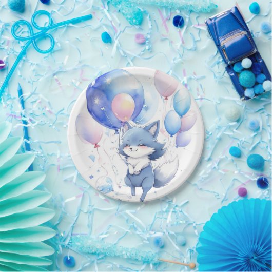 Wolf Verjaardag Papieren Bordje (Feest)