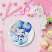 Wolf Verjaardag Papieren Bordje (Feest)