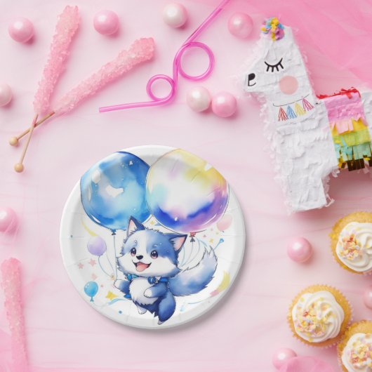 Wolf Verjaardag Papieren Bordje (Feest)