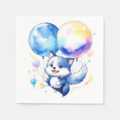 Wolf Verjaardag Servet (Voorkant)