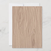 Wolf verjaardagsthemauitnodiging kaart (Achterkant)