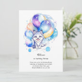 Wolf Verjaardagsuitnodiging Kaart (Staand voorkant)