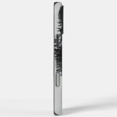 Wolf versmelt met maanverlichte bosscène Case-Mate iPhone case (Achterkant / Rechts)