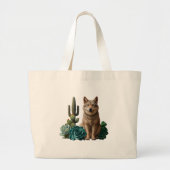 Wolf Vier: Grote Tote Bag (Voorkant)