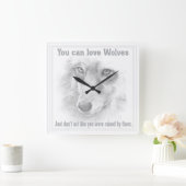 Wolf vierkante klok (Huis)