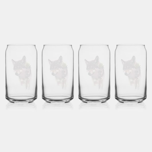 Wolf Vijf Blikvorm Glas (Achterkant)