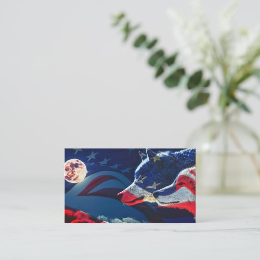 Wolf Visitekaartje (Staand voorkant)