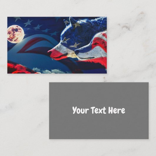 Wolf Visitekaartje (Voorkant / Achterkant)