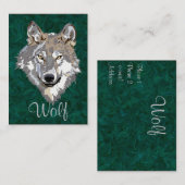 wolf visitekaartje (Voorkant / Achterkant)