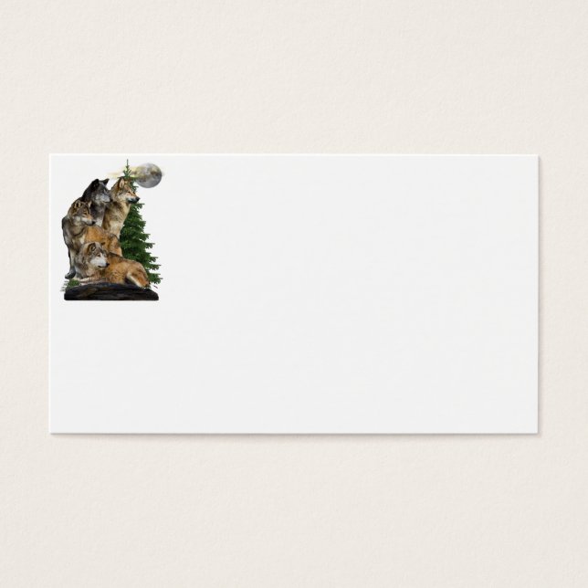 wolf visitekaartjes (Voorkant)