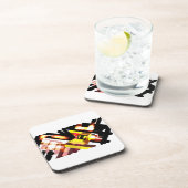 Wolf vlucht nacht bier onderzetter (Rechterzijde)