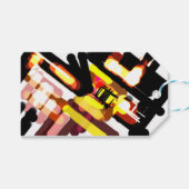 Wolf vlucht nacht cadeaulabel (Voorkant (Horizontaal))