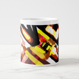 Wolf vlucht nacht grote koffiekop