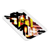 Wolf vlucht nacht magneet (Rechterzijde)