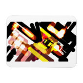 Wolf vlucht nacht magneet (Horizontaal)