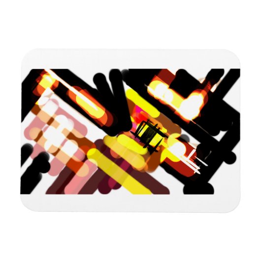 Wolf vlucht nacht magneet (Horizontaal)