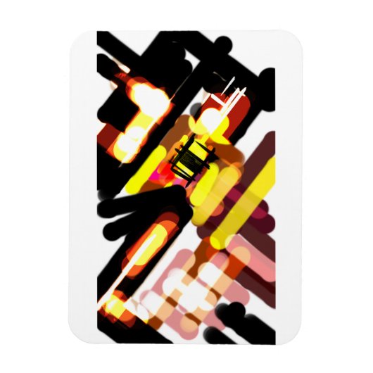 Wolf vlucht nacht magneet (Verticaal)