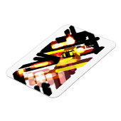 Wolf vlucht nacht magneet (Linkerzijde)