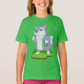 Wolf Volleybal speler T-shirt (Voorkant)