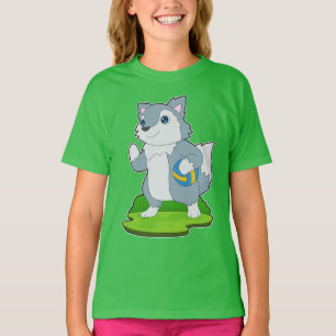 Wolf Volleybalspeler Volleybal T-shirt