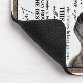 Wolf voor mijn zoon vergeet nooit je vader cadeau  muismat (Hoek)