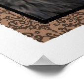 Wolf voor mijn zoon vergeet nooit je vader cadeau  poster (Hoek)