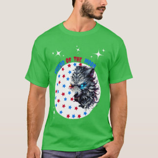 Wolf vriend van de maan jongen t-shirt