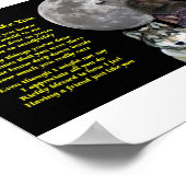 Wolf - vriendengedicht poster (Hoek)