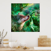 WOLF VRIJ VAN LEVEN POSTER (Keuken)