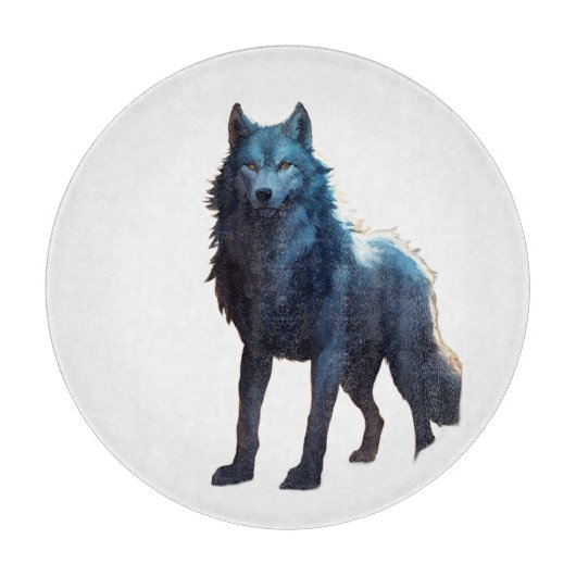 Wolf Vrouw van het Betoverde Bos | Fantasy Schepse Snijplank (Voorkant)