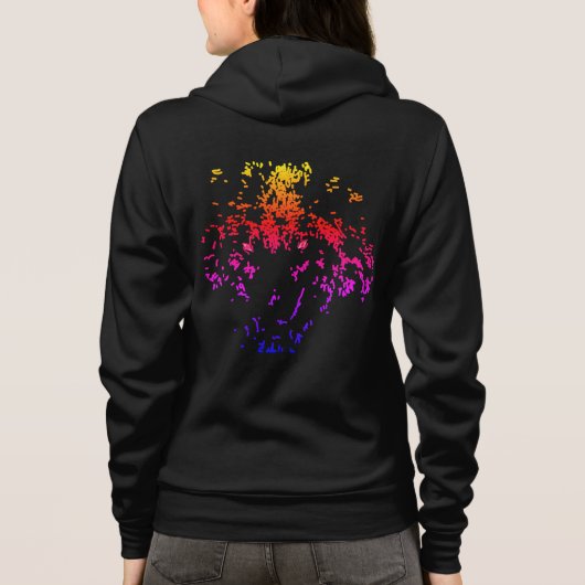 wolf vrouwen hoodie (Achterkant)