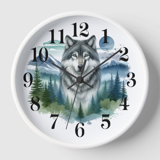 Wolf Wall Clock (Voorkant)