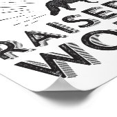 Wolf Wall Kunst voor de neurerie en Kinder kamers Poster (Hoek)