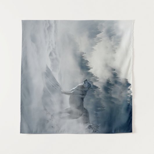 Wolf Wandkleed (Voorkant (horizontaal))