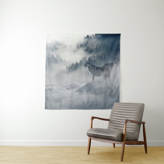 Wolf Wandkleed (In situ)