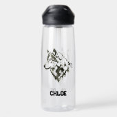 Wolf Waterfles (Achterkant)