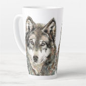 Wolf waterverf Animal Wolves Latte Mok (Linkerhoek)