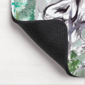 Wolf Waterverf | Colorful Wolf-Muismat Muismat (Hoek)