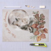 Wolf Waterverf najaarsbijeenkomst Herfst "de herfs Tissuepapier (Craft)