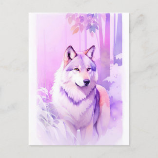 Wolf Waterverf Portret 2 Briefkaart