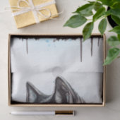 Wolf Waterverf Tissuepapier (Geschenk)