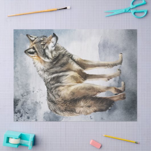 Wolf Waterverf Tissuepapier (Craft)